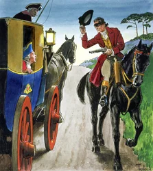 Dick Turpin (1706-39) z „Zagląda w przeszłość”, wydana ok. 1900